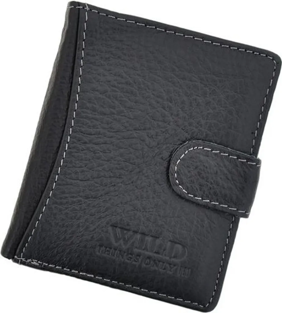 Portefeuille en cuir compact Wild : élégance et format slim pour homme