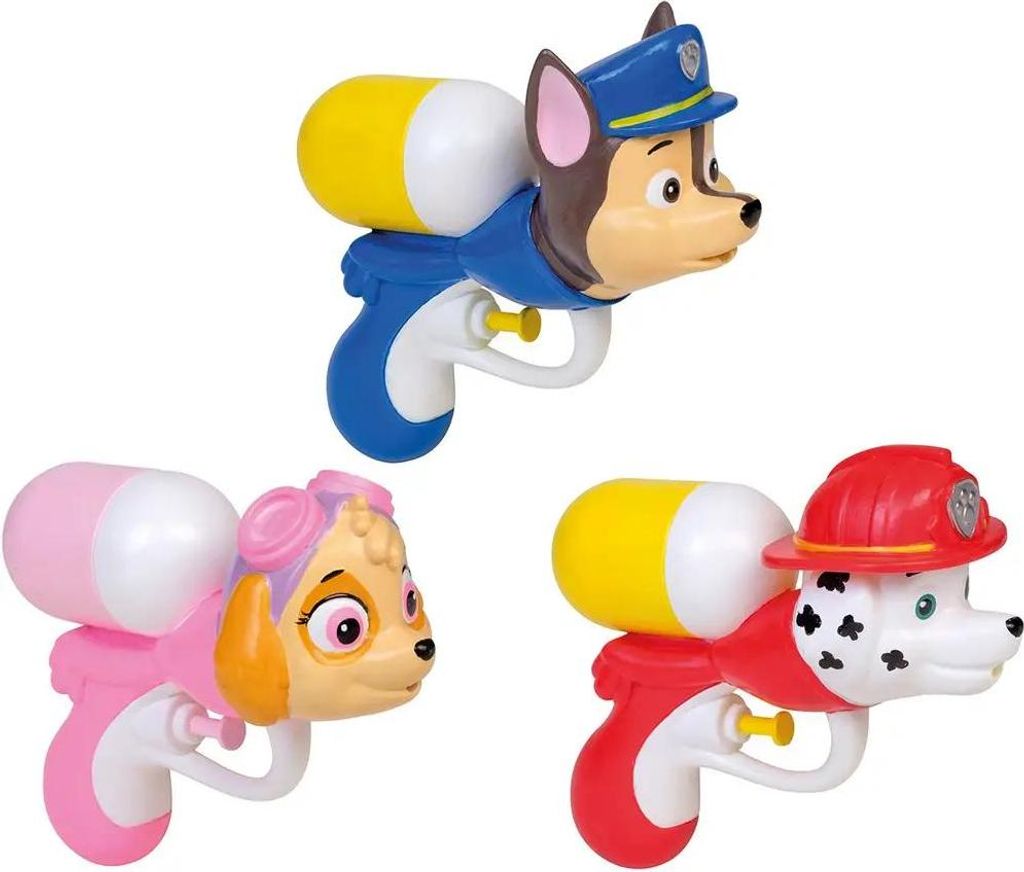 Großhandel GmbH - Ware Paw Patrol Wasserpistole, ca. 18 cm Reichweite: ca.6m, Tankinhalt: ca.90ml, 3-fach sortiert 1
