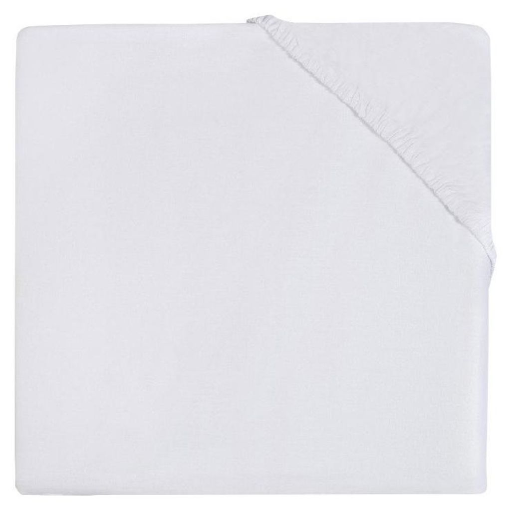 Spannbettlaken Baumwolle 40 x 80 cm - Weiß Produktbild 