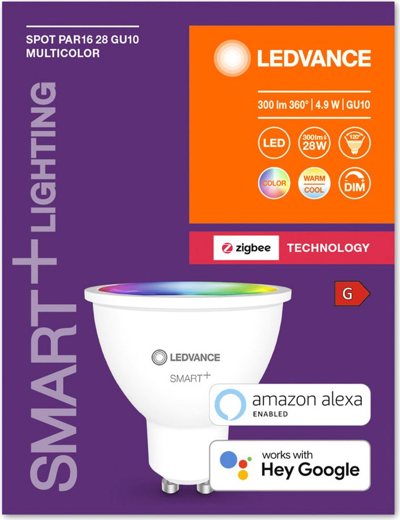 LEDVANCE ZigBee SMART+ LED Lampe Spot RGBW mehrfarbig (ex Produktbild 8