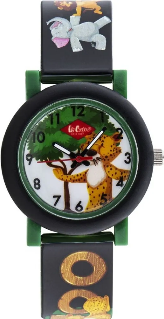 Montre Lee Cooper LC07412 pour homme en acier noir avec bracelet cuir