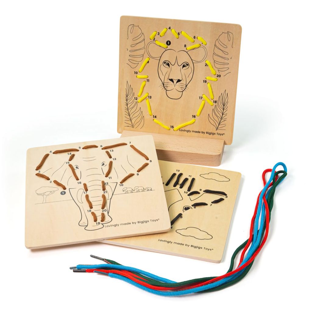 Bigjigs Toys Dressing by Numbers Wild Animals