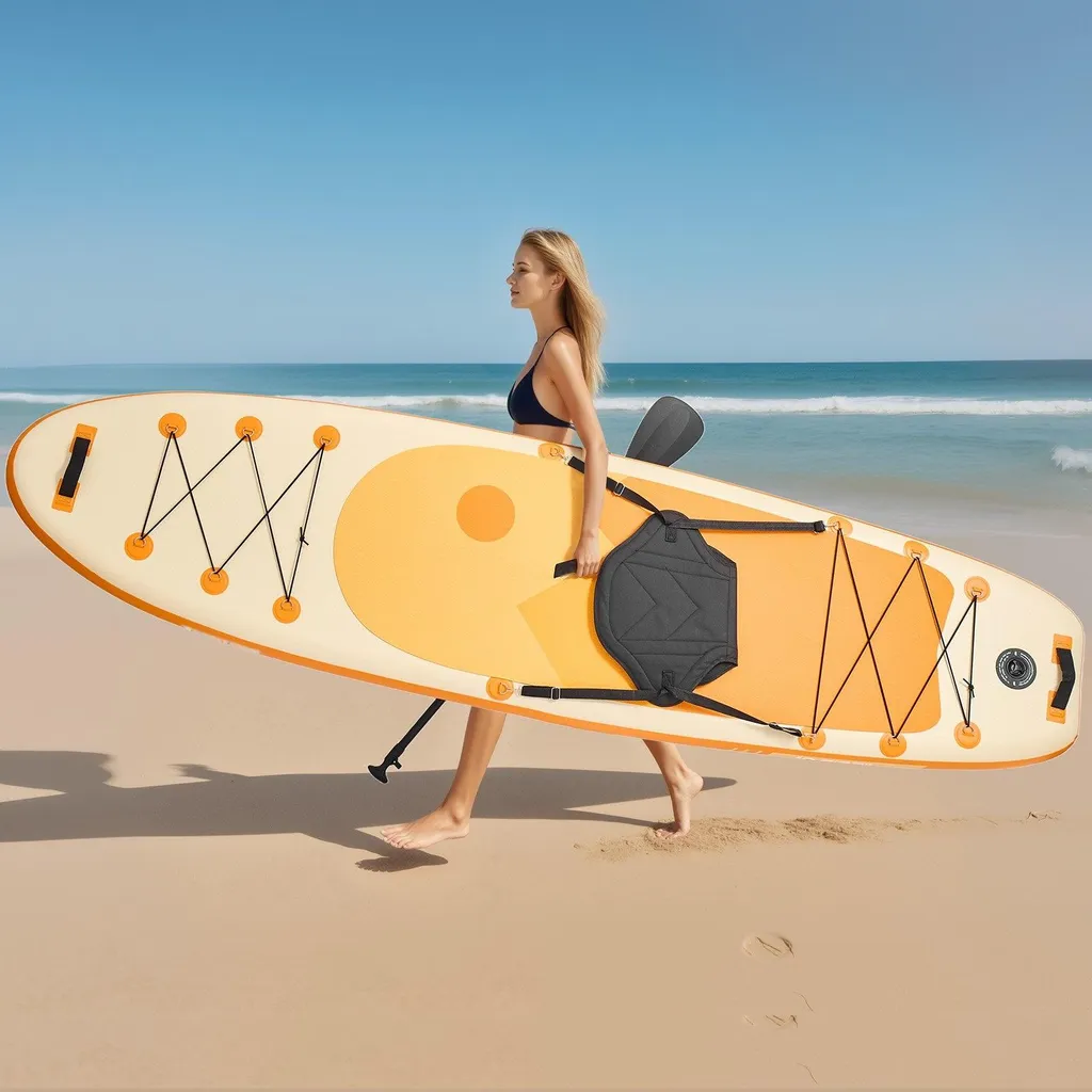 Stand Up Paddle gonflable polyvalent Pack complet avec pagaie et sac - 8