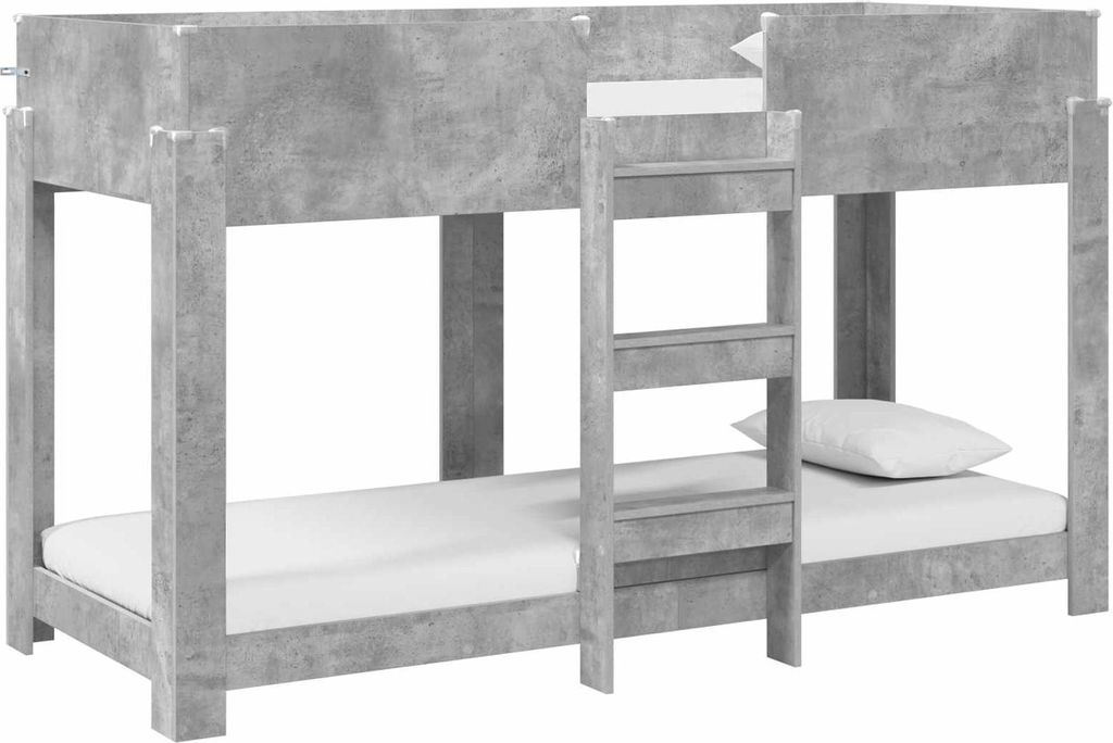 Etagenbett für Kinder Beton Grau 75 x 190 cm Holzwerkstoff