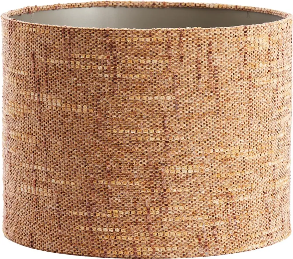 Abat-jour Osire pour Lampe de Salon - Tissu Marron Ø 40cm Douille E27