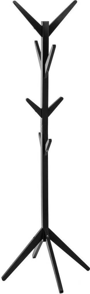 Garderobe murale en bois noir avec 8 patères - Meuble d'entrée 5 Five