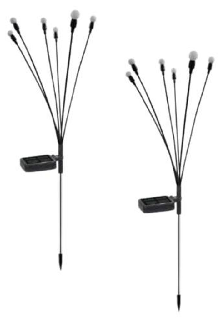 Set da 2 lampade solari da esterno, lampada da giardino Immagine del prodotto 