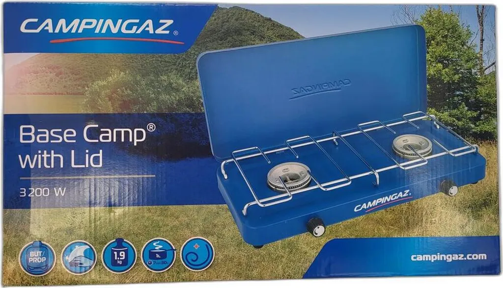 Réchaud de camping stable avec couvercle Campingaz Base Camp Lid 2 feux - 9