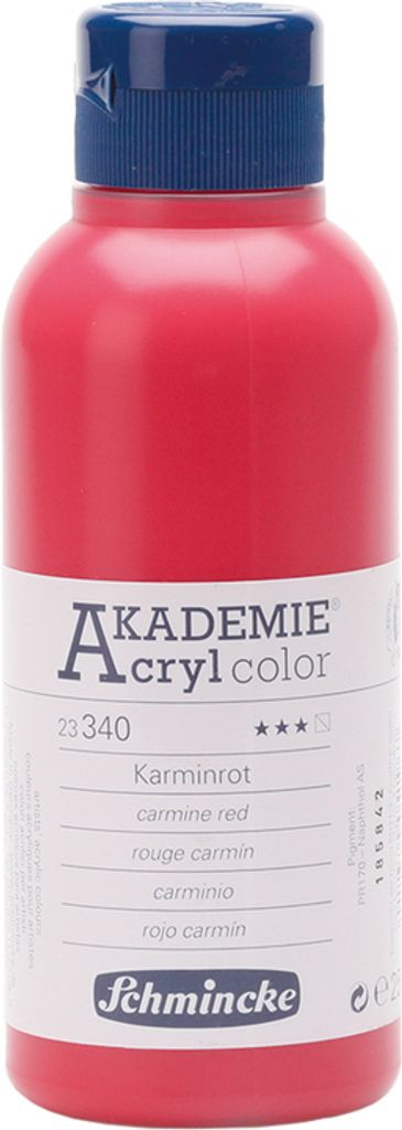 Karminrot 250ml Acrylfarbe - AKADEMIE Acryl - Schmincke 23 340 027