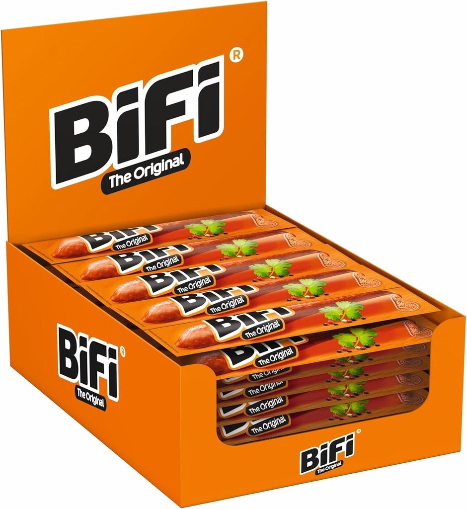 Bâtonnets de salami BiFi Original - Paquet de 40 (40 x 20g) Image du produit 