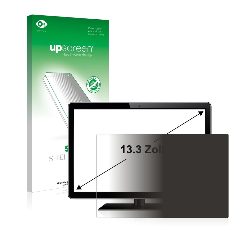 Sichtschutzfolie Schutzfolie für Kassensysteme mit 33.8 cm (13.3 Zoll) Displays 285 x 180 mm upscreen Anti-Spy Privacy Sichtschutz Blickschutz Dis...