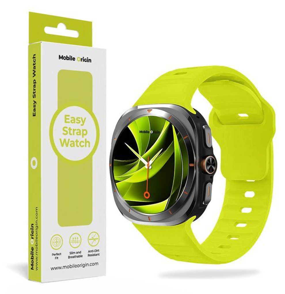 Mobile Origin MO-SGWU-FYLW, Gurt, Smartwatch, Gelb, Samsung, Samsung Galaxy Watch Ultra 47mm, Silikon