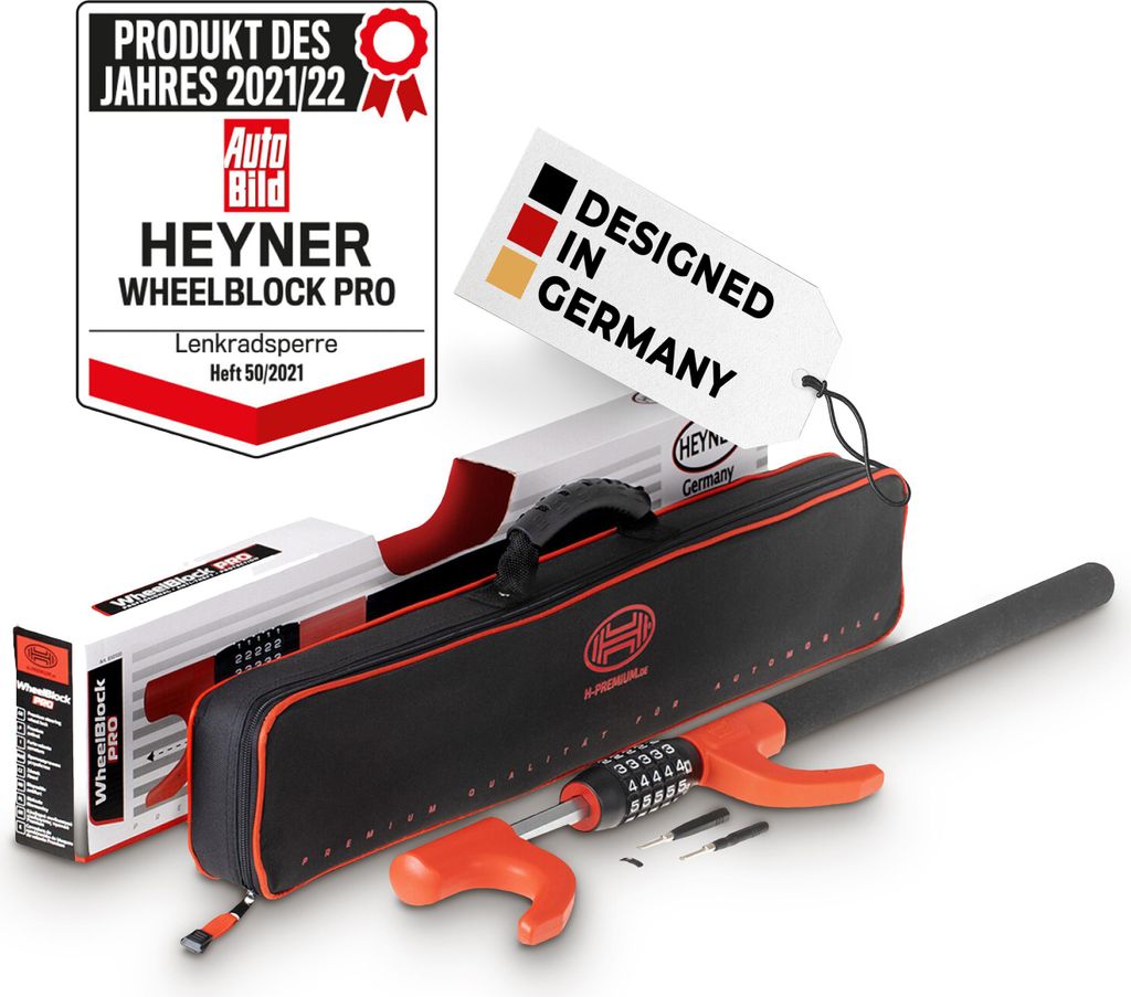 HEYNER® Lenkradsperre Wegfahrsperre mit Zahlenschloss Produktbild 
