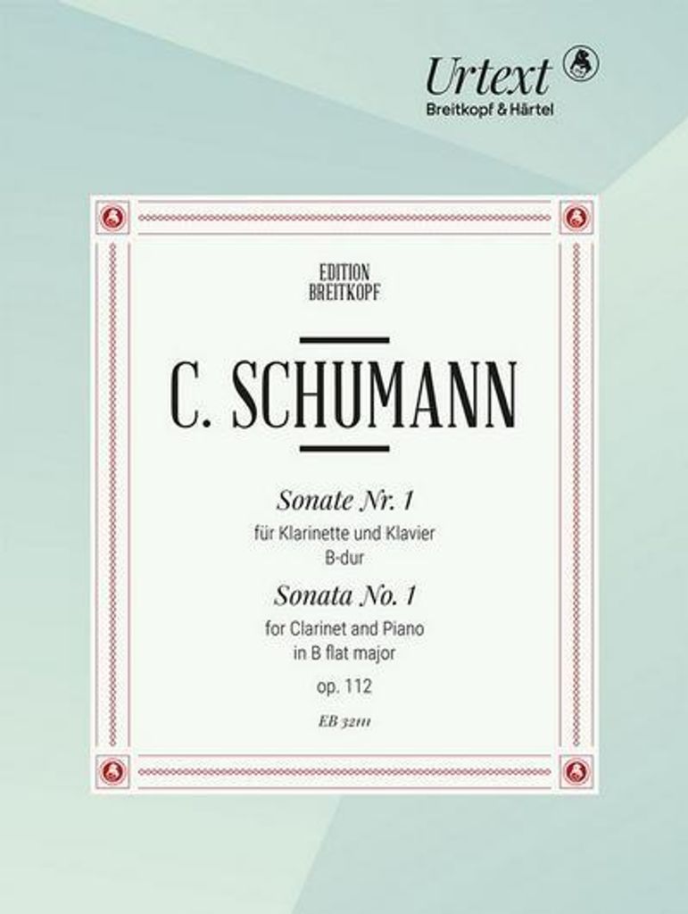 Sonate B-Dur Nr.1 op.112für Klarinette und Klavier
