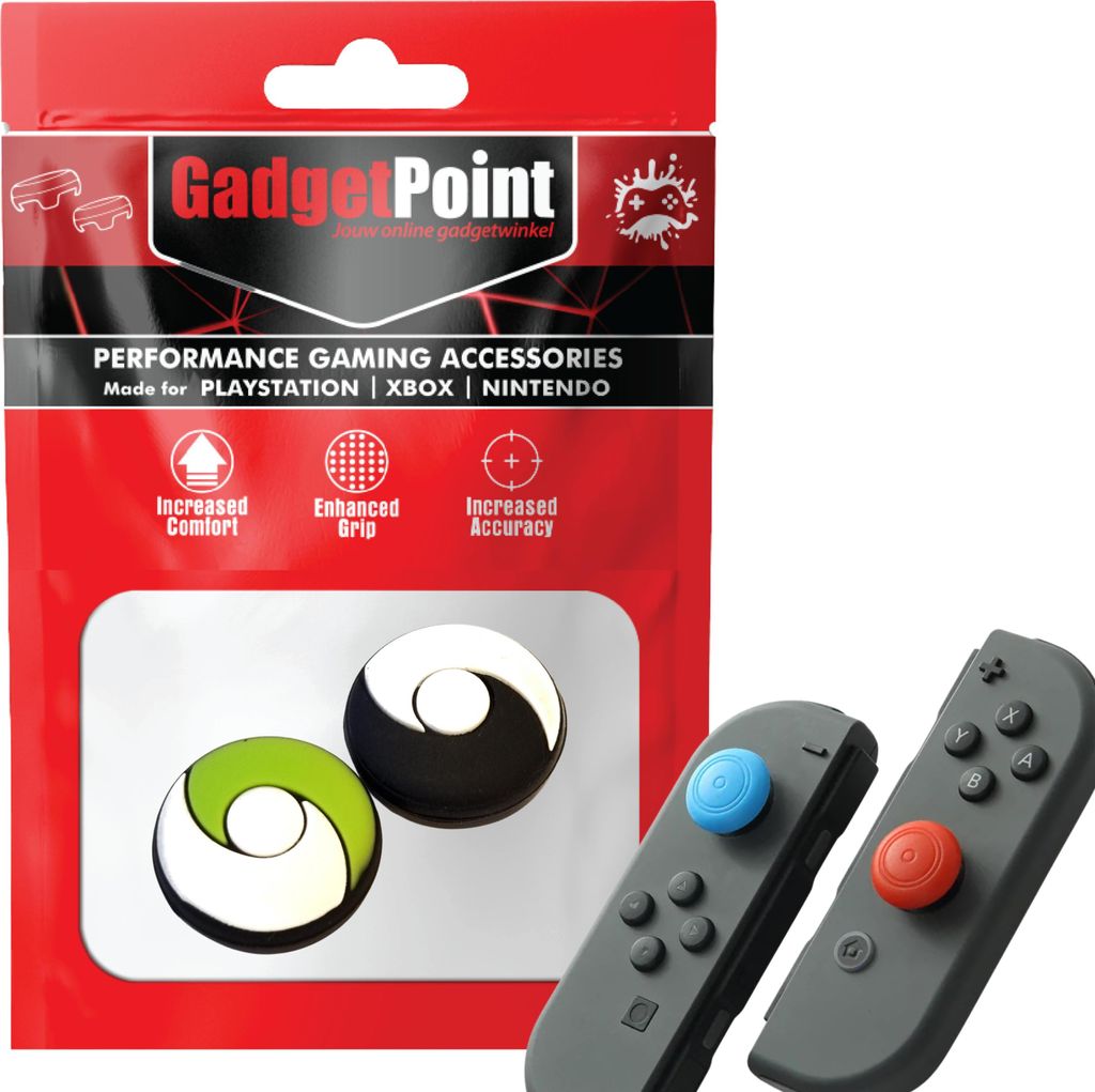 Thumbgrips - Thumb Grips voor Nintendo Switch Joy-Con Controllers - Gaming Thumbgrips - Performance Anti-Slip Thumbsticks - Bescherming Accessoires...
