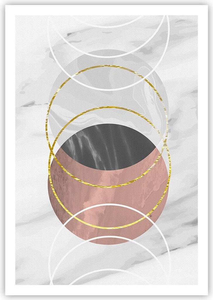Poster - Poster ohne Rahmen - Abstraktion Formen Stück - 70x100 cm - Wand Bild - Wanddeko - Wandbilder - Kunstposter - Wandposter - Bilder - Kunst...