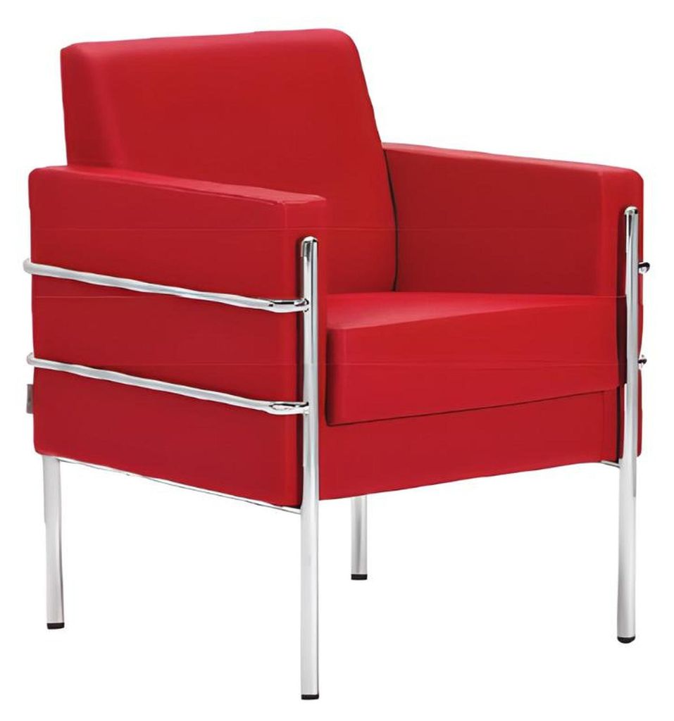 Sessel 1 Sitzer Sofa Polster Design Luxus Stoffsofas Büromöbel Textil