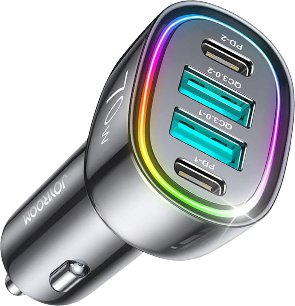 Joyroom Chargeur de voiture 70W avec 4 ports : 2 X Usb C, 2 Image du produit 