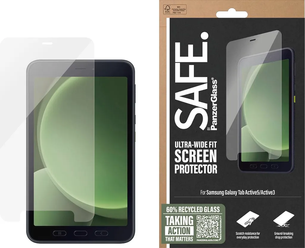 PanzerGlass SAFE Protection Ecran Incassable Galaxy Tab Active5 - Transparent - 4
