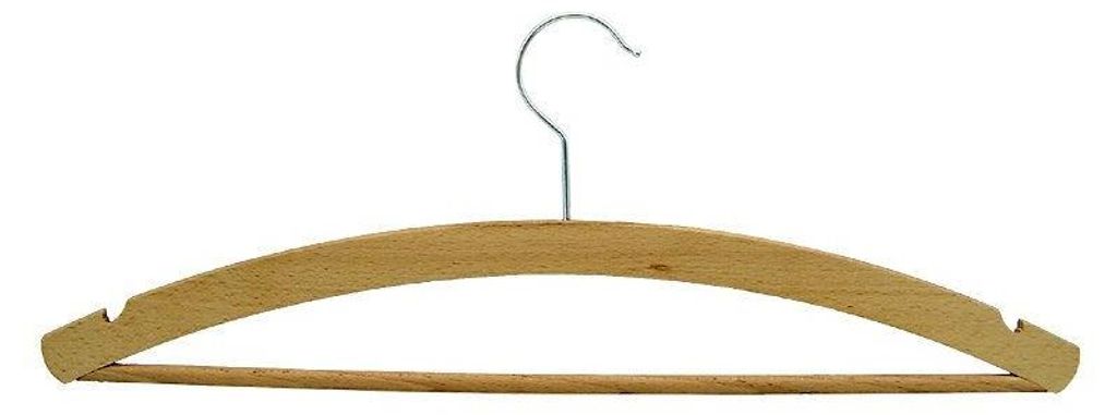 Appendiabiti, da uomo, legno di faggio, 420x8mm, cerato, Immagine del prodotto 