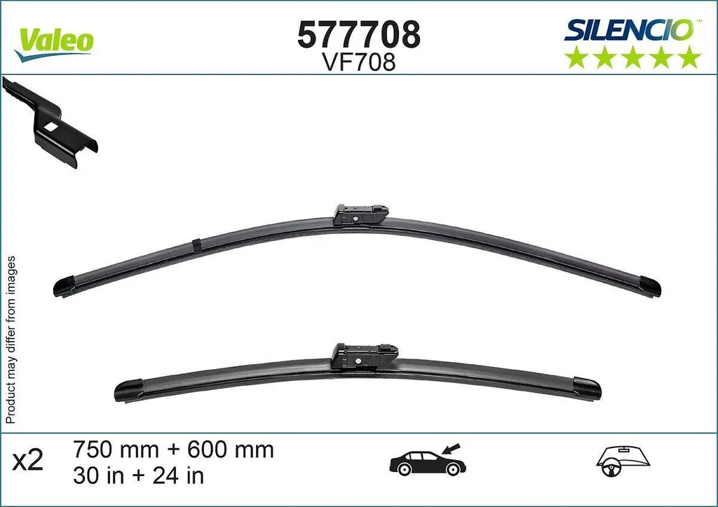Silencio Flat Blade Set : Essuie-glace silencieux et aérodynamique