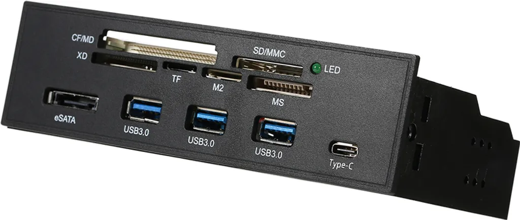 Lecteur de cartes pour photographe montage PC baie 5,25 USB 3.1 rapide