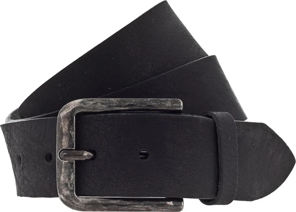 Vanzetti Cintura 40mm in Vera Pelle W105 Nero - Accessorio Uomo Qualità