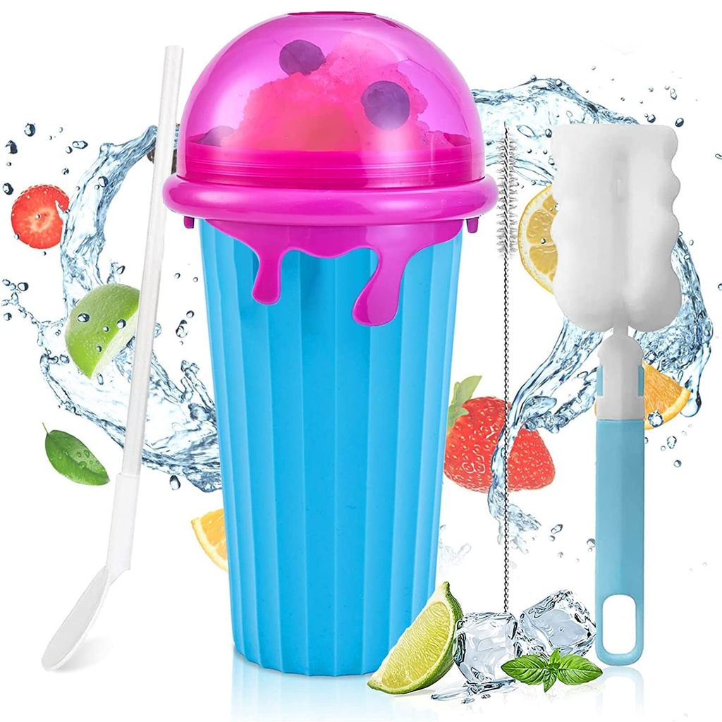 Slush Becher Silikon-Quetschbecher DIY kinder 500 ML Produktbild 