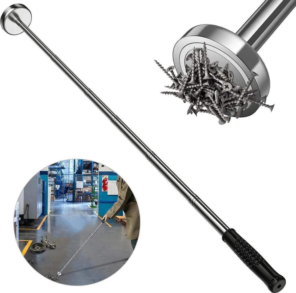 Pick-up Magnetico Professionale 15,8kg - Asta Telescopica Inox