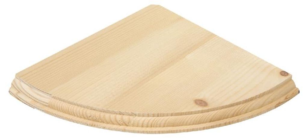 Schwebende Eckregale aus Holz für Wohnzimmer, 2 Größen, einfach zu montieren, Wandregal, bereit zum Lackieren, Beizen oder Lasieren, inklusive B...
