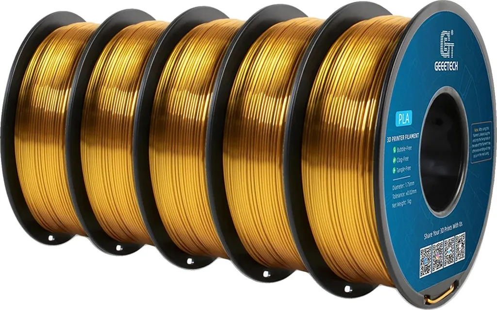 Filamento Oro per Stampa 3D Luxury | Ecologico e Ultra Tenace 1.75mm