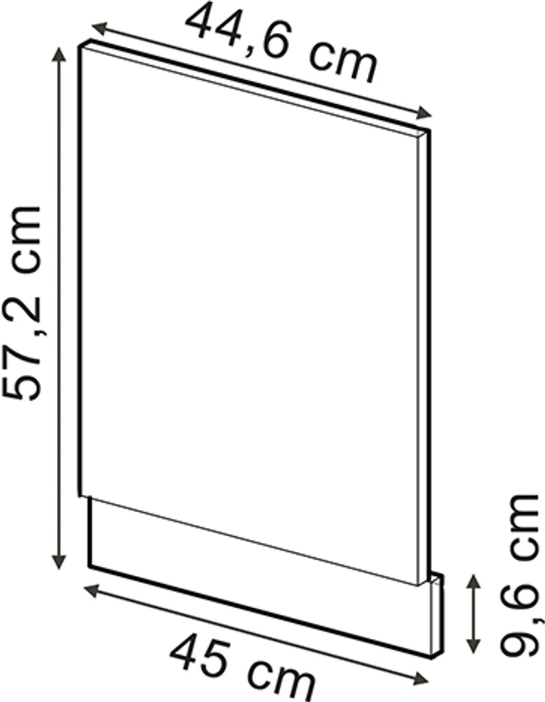 Vicco Pannello frontale R-Line, 45 cm , PT Antracite, Rovere artigianale/Antracite - 3