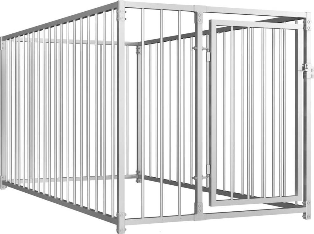 vidaXL Vonkajšia búda pre psov 100 x 200 x 100 cm Obrázok produktu 