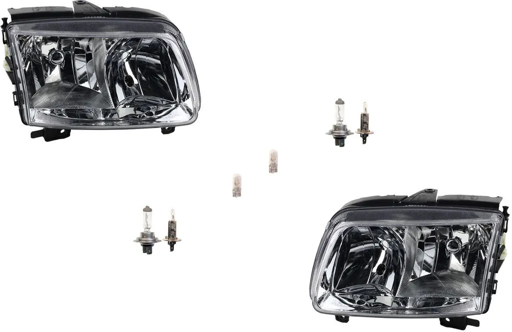 Johns, fari anteriori alogeni adatti per VW Polo 6N dal 99-01 set di lampadine L R 6N1941017AA 6N1941017AB 6N1941018AB 6N1941018AA