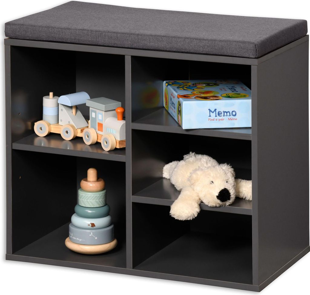 KESPER Schuhregal mit Kissen 515 X 48 X 295 cm Grau 15913 Produktbild 