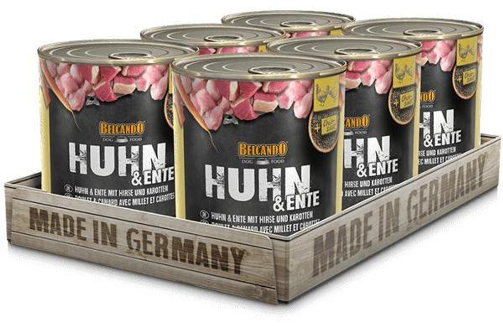 BELCANDO® Huhn & Ente mit Hirse und Karotten 6x 800g Produktbild 