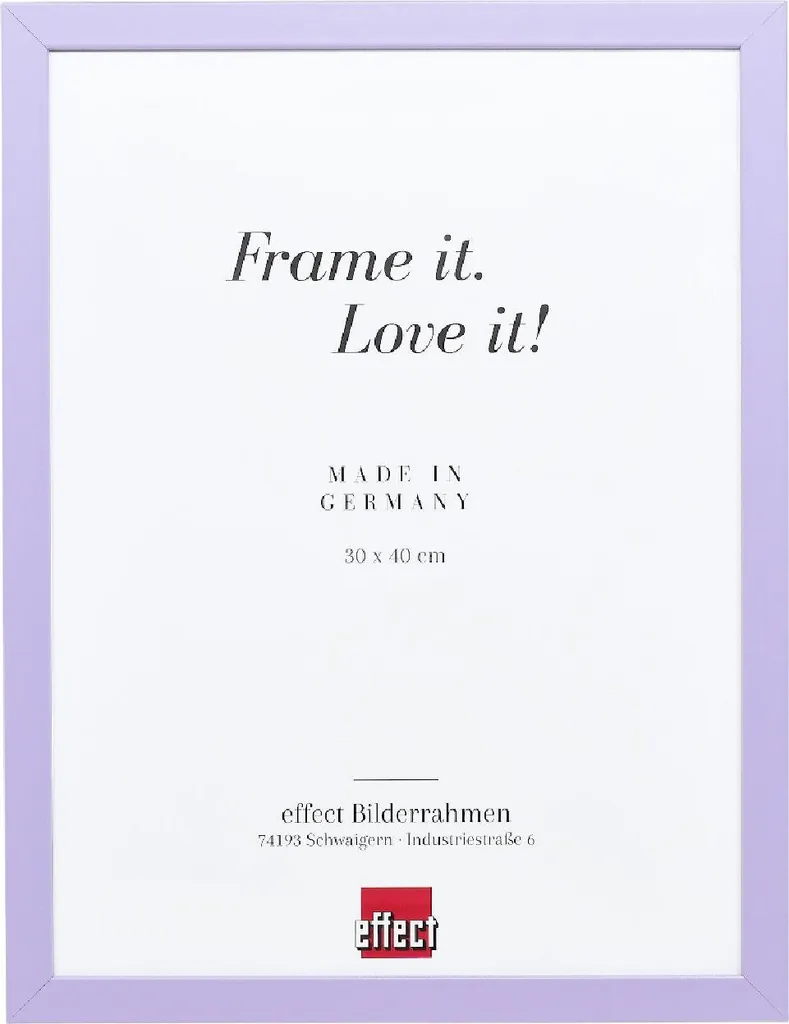 Cornice in legno Top Cube 25x30 cm lilla vetro normale