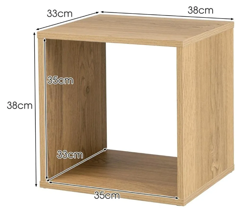 Étagères en bois modulables et empilables pour une structure 2 cubes - 3