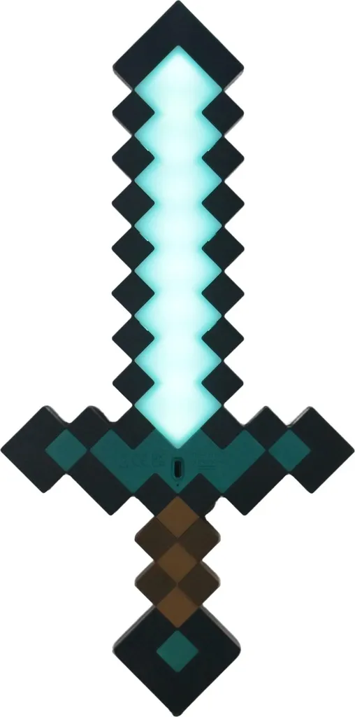 Lampada Decorativa Minecraft Diamond Sword 40cm - Design Paladone