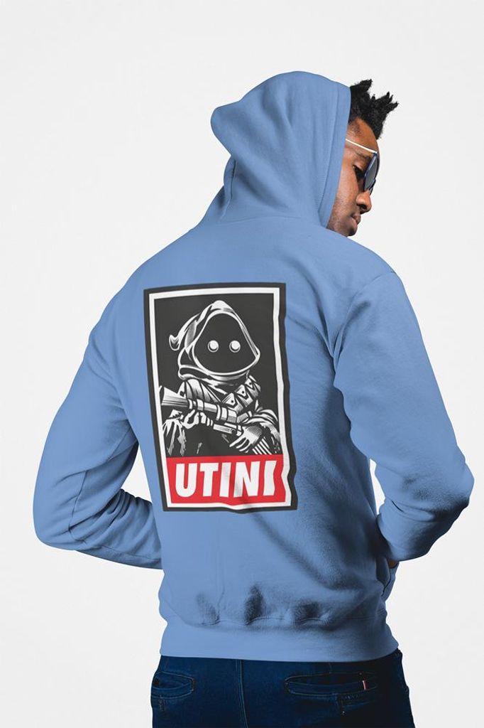 D&B Uni Hoodie ZIPMO00085 Star Wars Hellblau-Größe M
