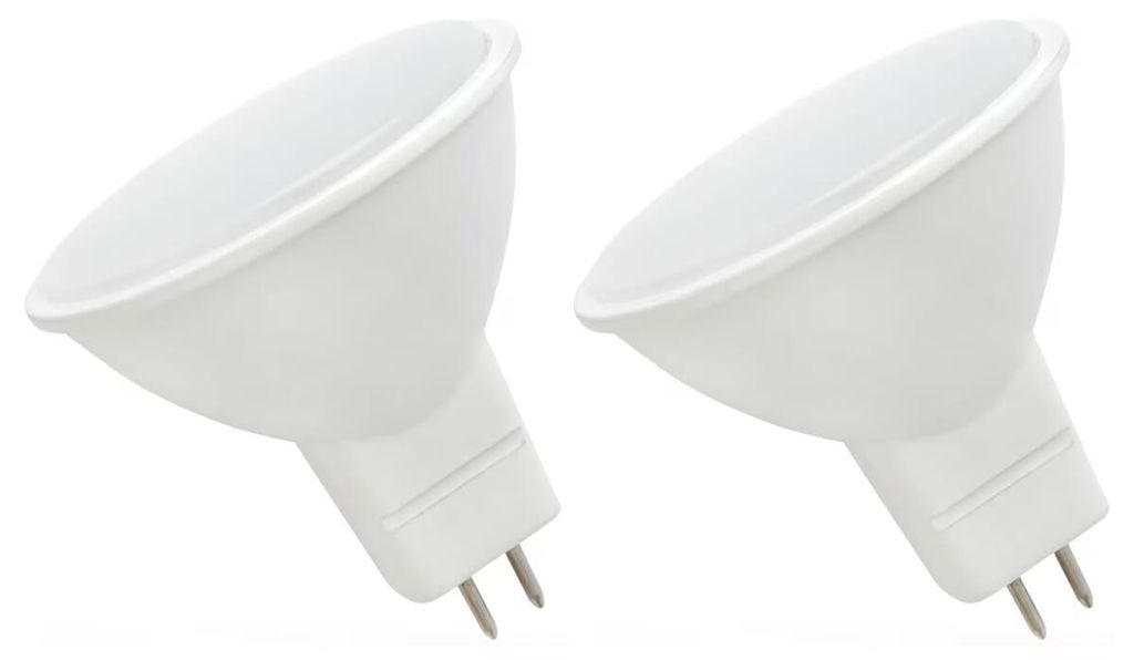 Spectrum LED-Lampe GU5.3 4W - 12V - 415 Lumen - 4000K Neutralweiß - Natürliches Licht - Energieeffizient - 2 Stück