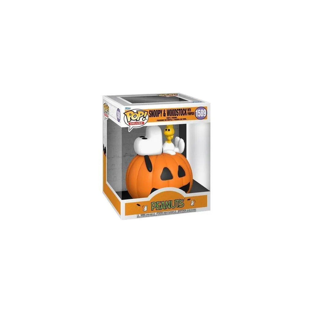 Funko Pop! Deluxe Snoopy et Woodstock avec Citrouille Peanuts n°1158
