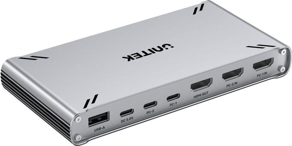 UNITEK KVM-Switch 4K USB-C 10 Gbit/s mit HDMI