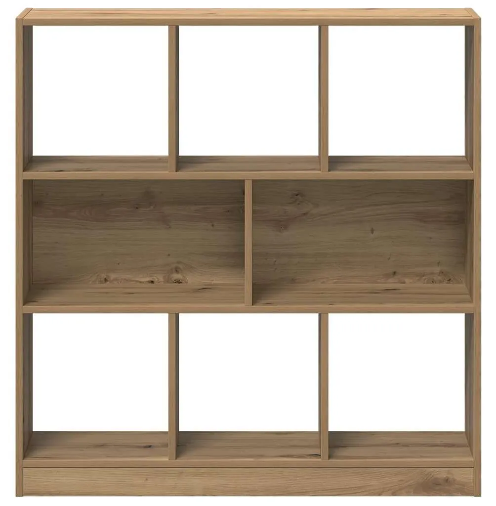 Bibliothèque Robuste vidaXL en Bois Composite Finition Chêne 97,5 cm