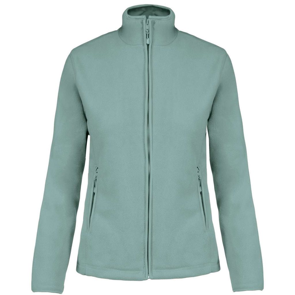 Kariban Damen Fleece Jacke Micro Fleecejacke Windjacke Winterjacke, Größe:XS, Farbe:Sage
