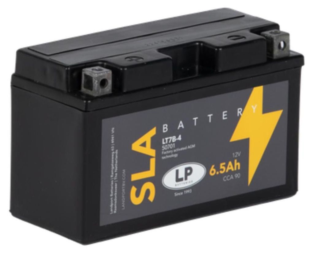 Batterie AGM SLA 12V 6,5Ah für Motorrad Startbatterie MS Produktbild 