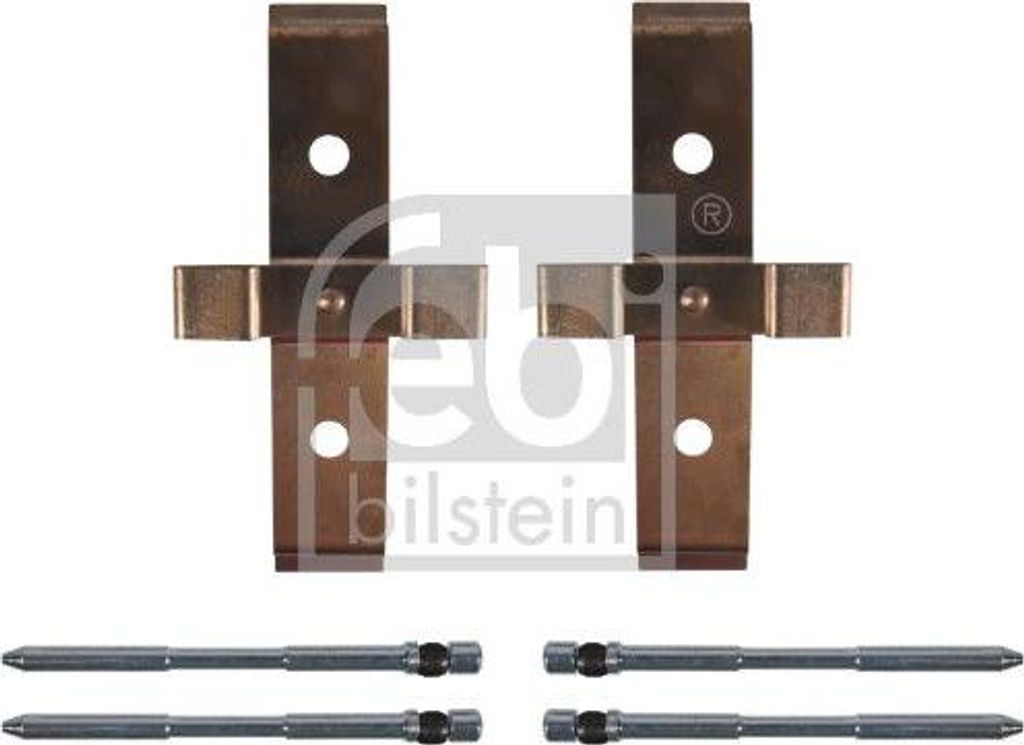 FEBI BILSTEIN 182345 Zubehörsatz, Scheibenbremsbeläge OE kompatibel mit Alf. 147, Alf. 156, Alf. 159, Alf. 166, Brera, Giulietta