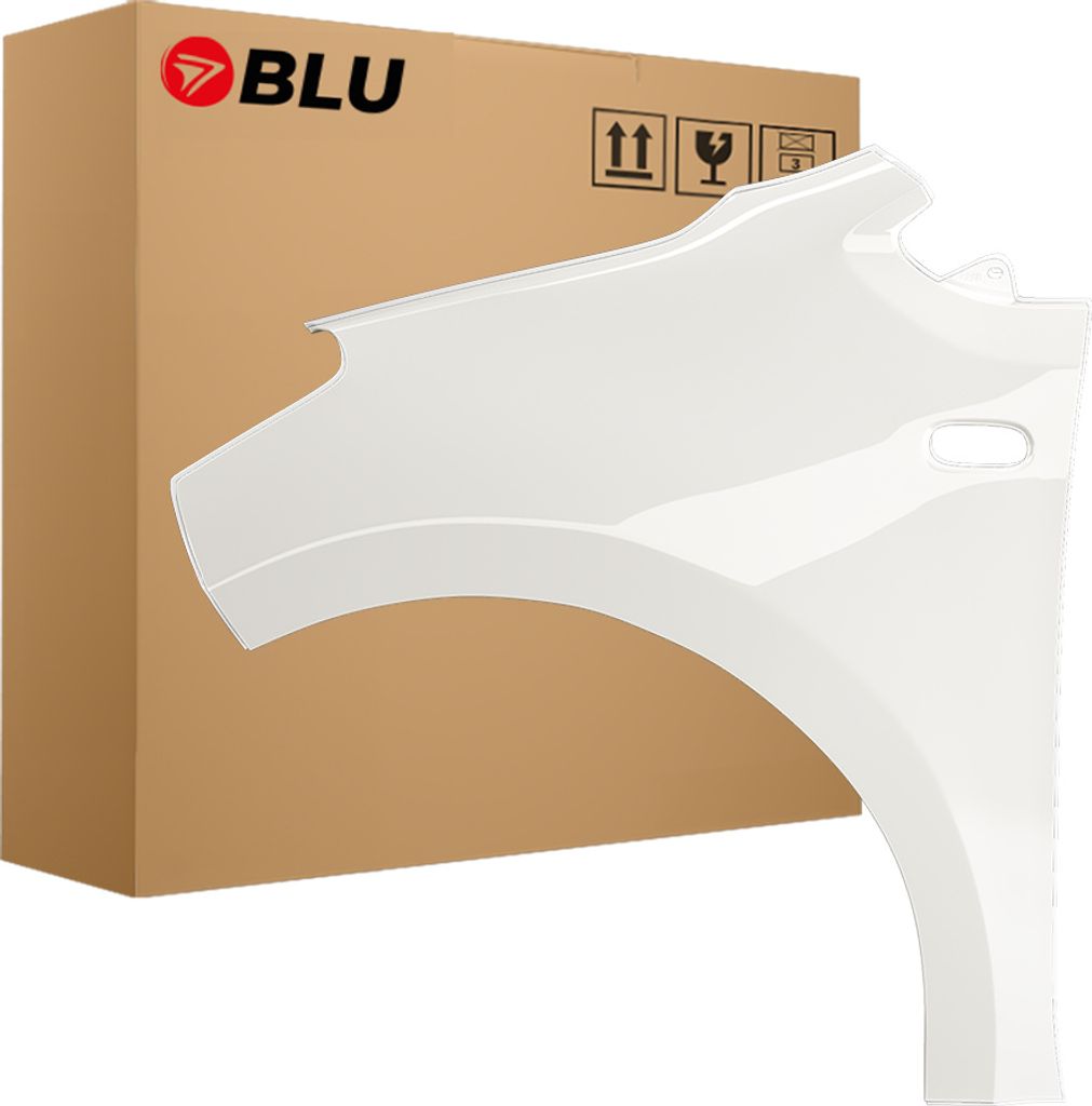 BLU Kotflügel Passend für Skoda Citigo LB9A Links Weiss CandyWeiss | 2012-2019 | Vorderseite Vorne | Lackiert | Einbaufertig