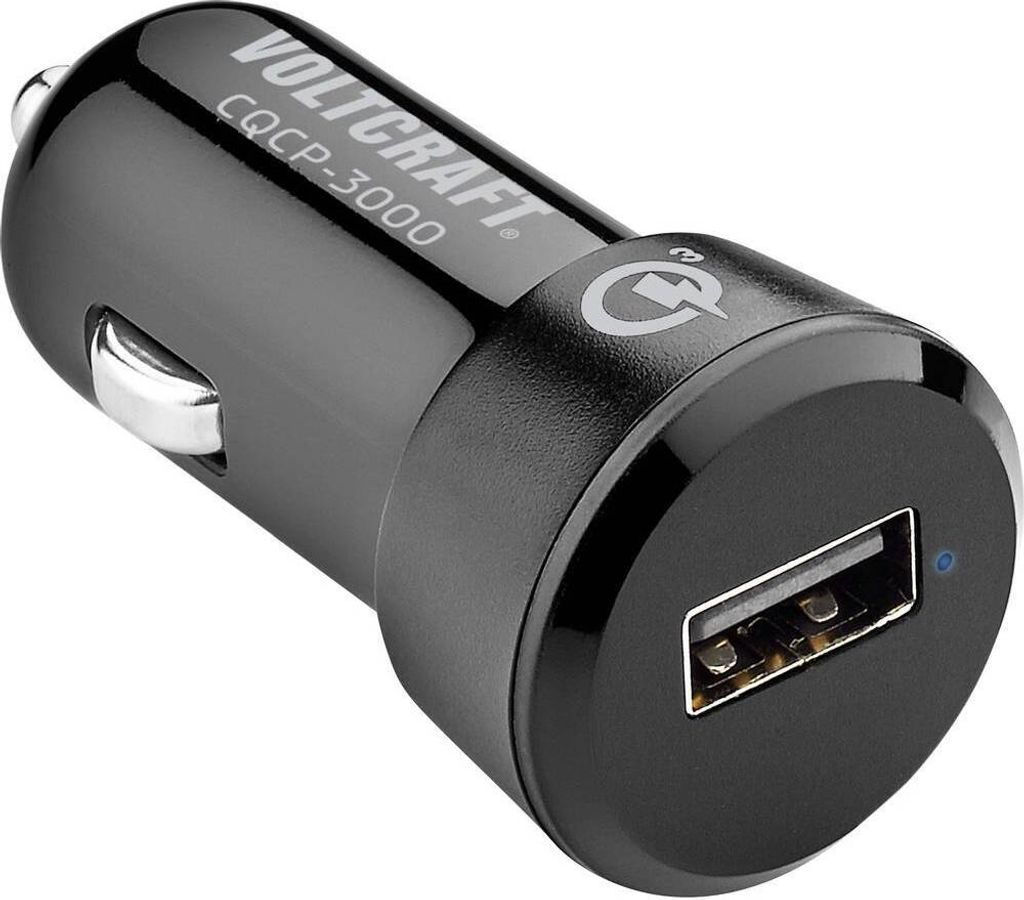 VOLTCRAFT CQCP-3000 USB Ladegerät 19.5 W 1x USB-A Schwarz KFZ, LKW Qualcomm Quick Charge 3.0