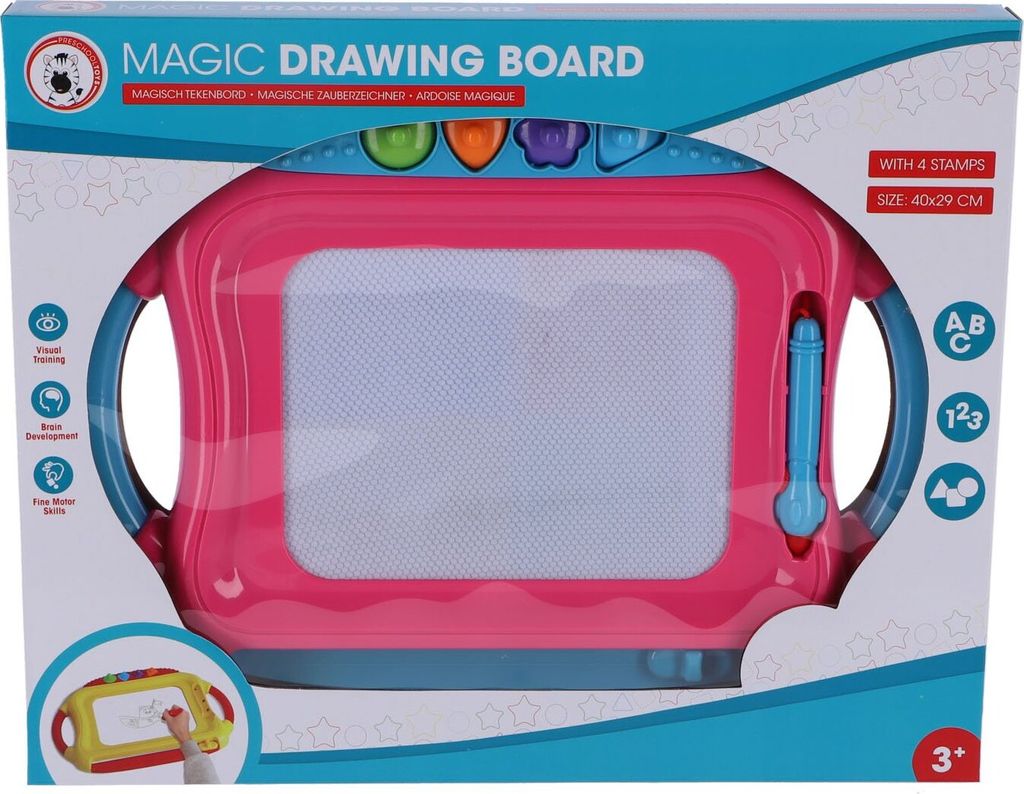 Basic Kidz Corner Fun'n Learn Tekenbord Met Pen En 4 Vormpjes